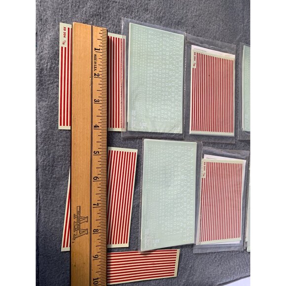 Vintage Railroad Roman Alphabet Decal Set 1/6" #4 For Model Trains & Cars Decora - Picture 5 of 7